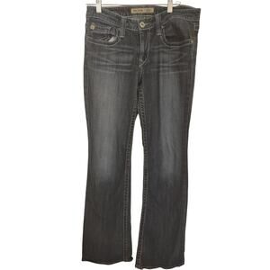 Big Star Maddie‎ Mid Rise Boot Cut Jeans 29XL Cowgirl Rodeo Western Normcore